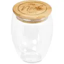 Okiyo Moco Glass & Bamboo Double-Wall Cup - 350ml